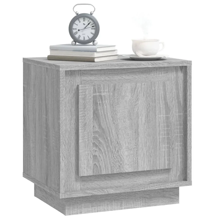 Tables de chevet 2 pcs sonoma gris 44x35x45cm bois d'ingénierie - 4