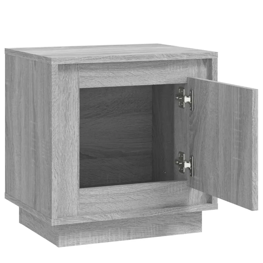 Tables de chevet 2 pcs sonoma gris 44x35x45cm bois d'ingénierie - 6