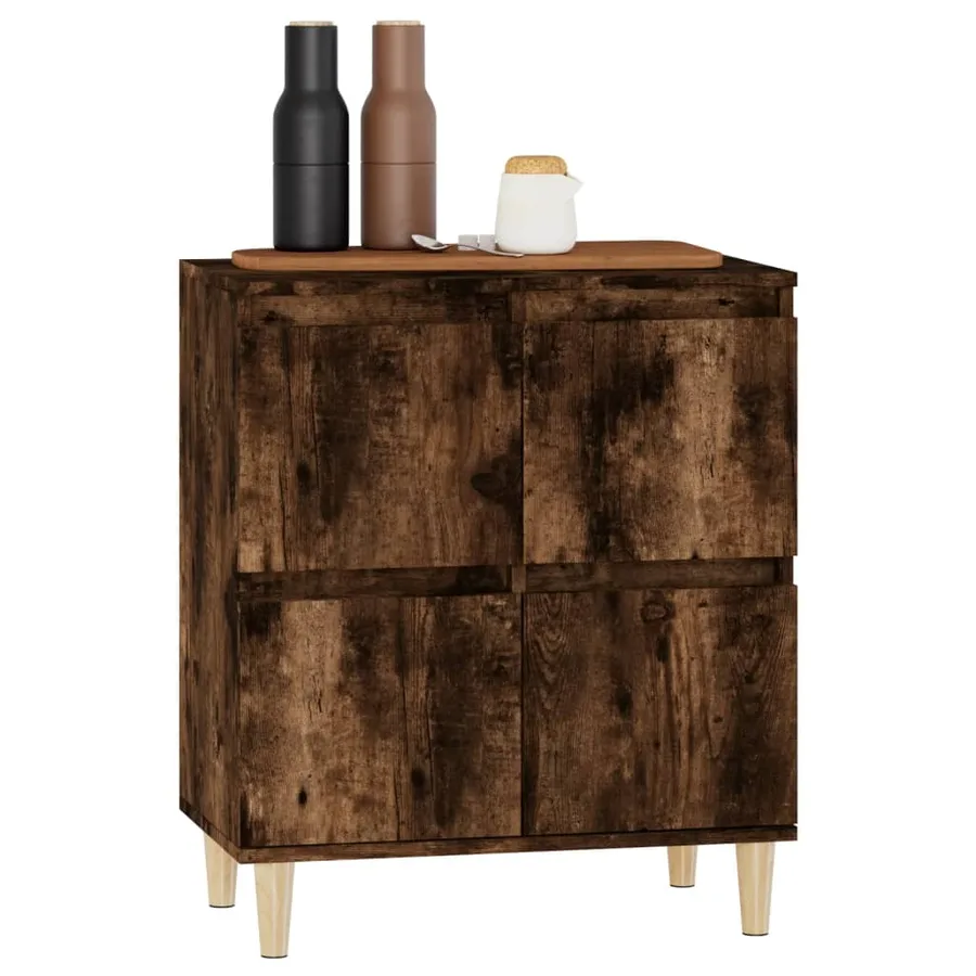 Buffet Chêne fumé 60x35x70 cm Bois d'ingénierie - 4
