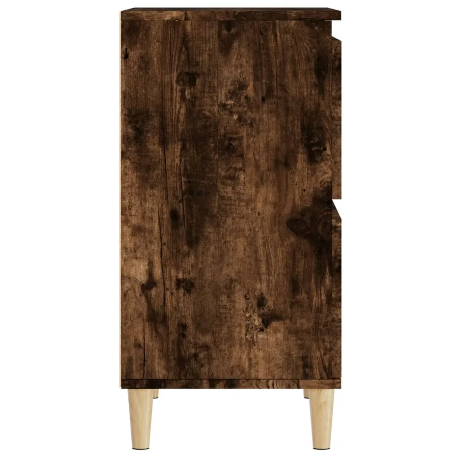 Buffet Chêne fumé 60x35x70 cm Bois d'ingénierie - 7