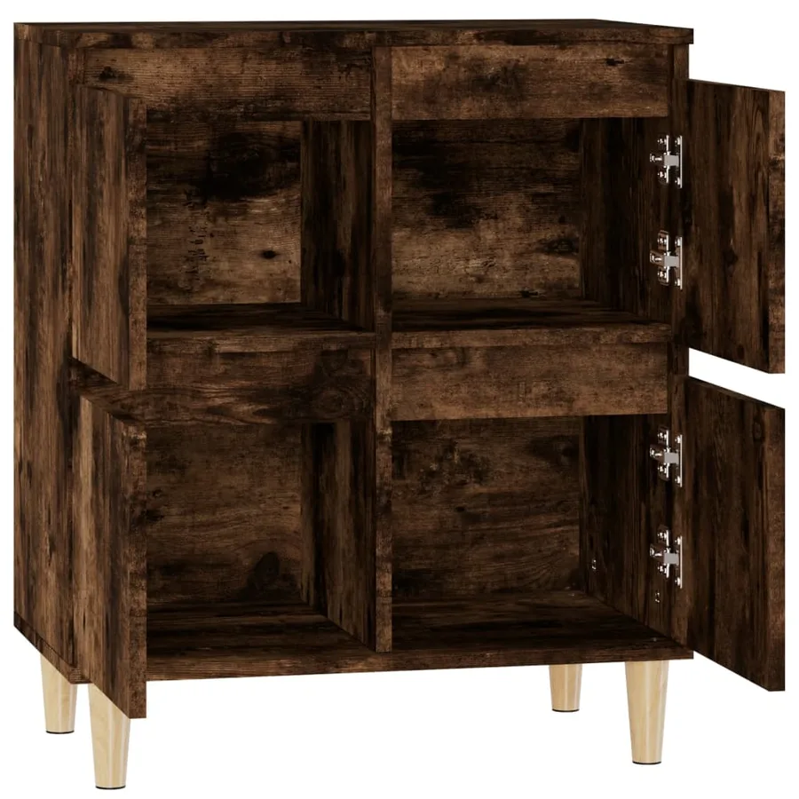 Buffet Chêne fumé 60x35x70 cm Bois d'ingénierie - 8