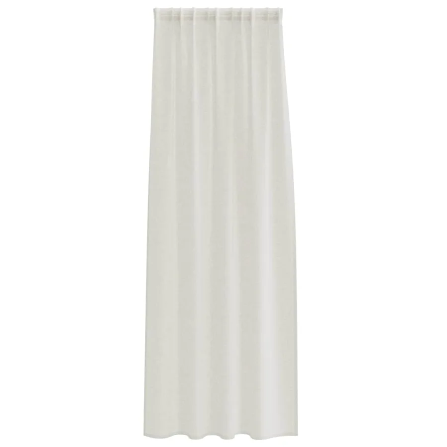 Rideau en Voile 2 pcs Crème 225 x 140 cm Polyester - 4
