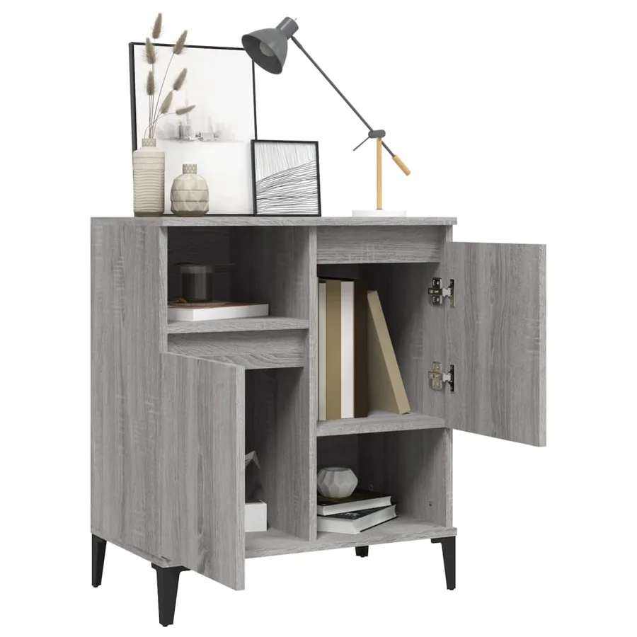 Buffet Sonoma gris 60x35x70 cm Bois d'ingénierie - 4