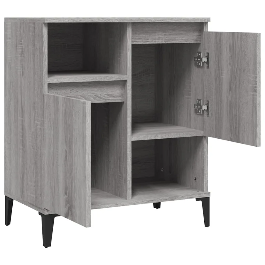 Buffet Sonoma gris 60x35x70 cm Bois d'ingénierie - 6