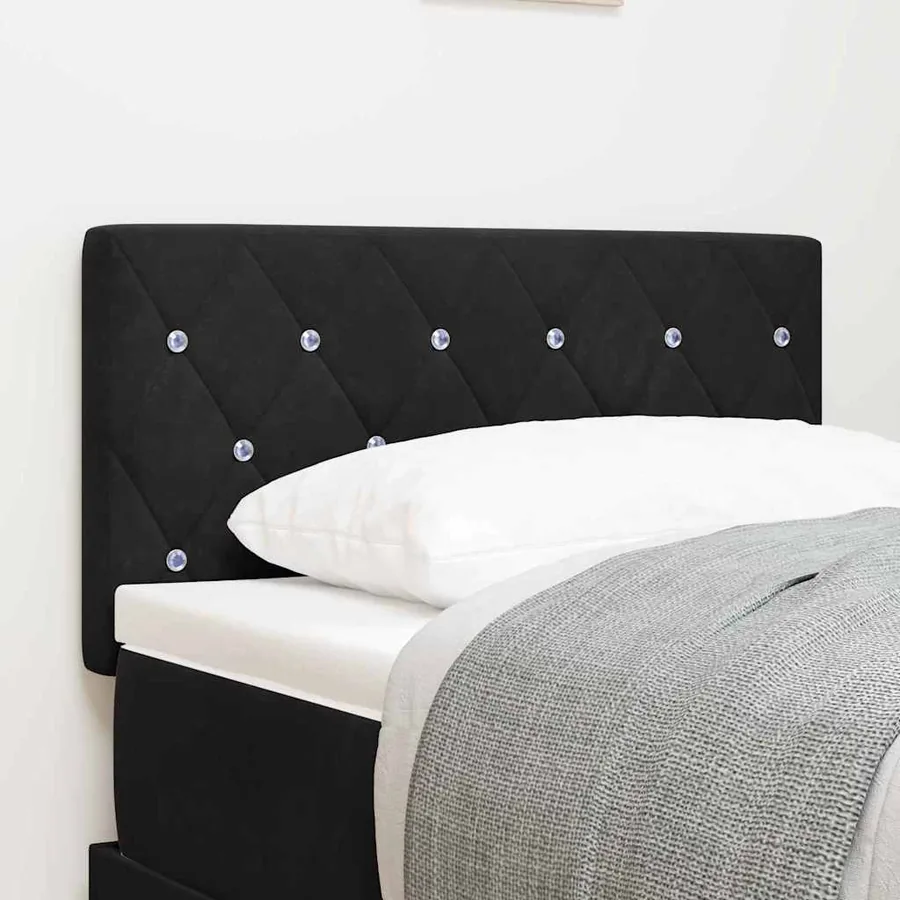 Tête de lit Noir 80 cm Velours