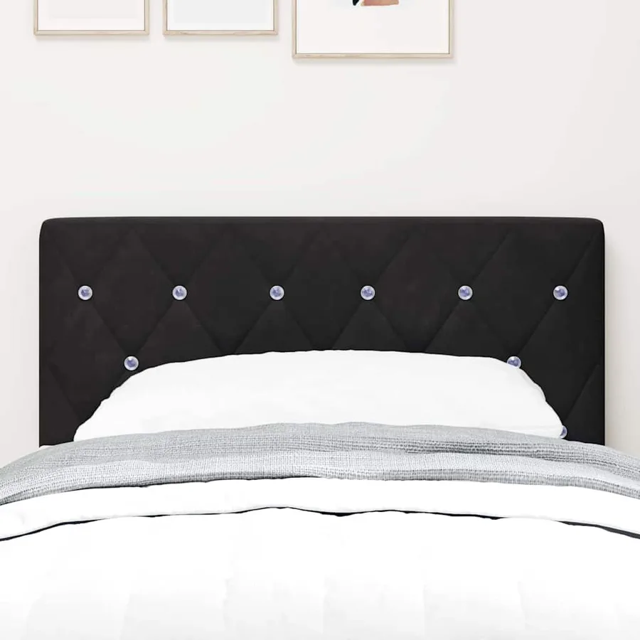 Tête de lit Noir 80 cm Velours - 3
