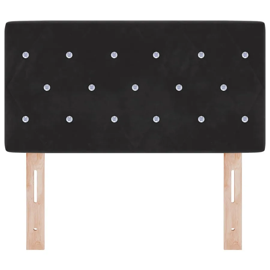 Tête de lit Noir 80 cm Velours - 4