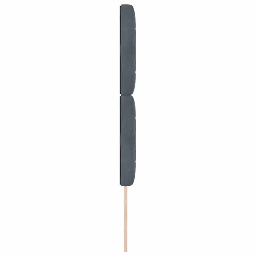 Tête de lit Gris foncé 80 cm Velours - 5