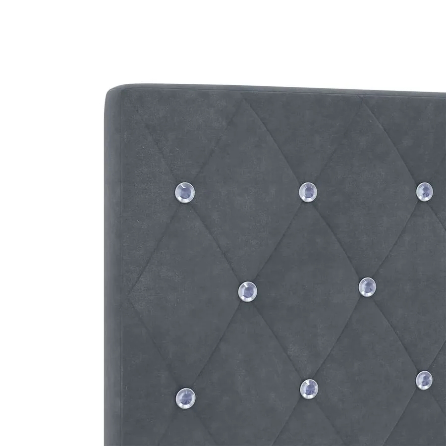 Tête de lit Gris foncé 80 cm Velours - 7