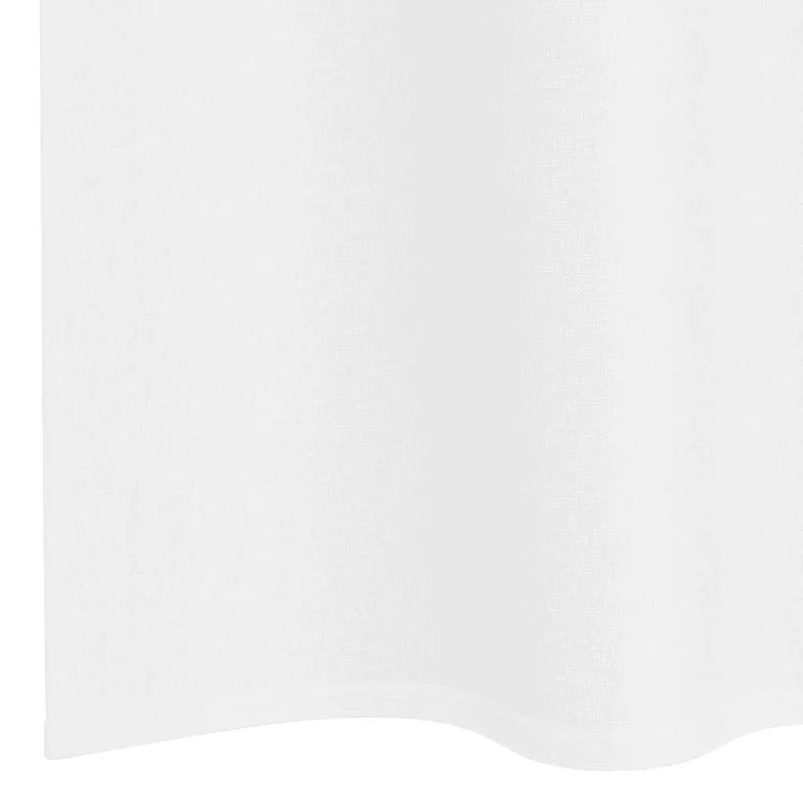 Rideau en Voile 2 pcs Blanc 260 x 140 cm Polyester - 6