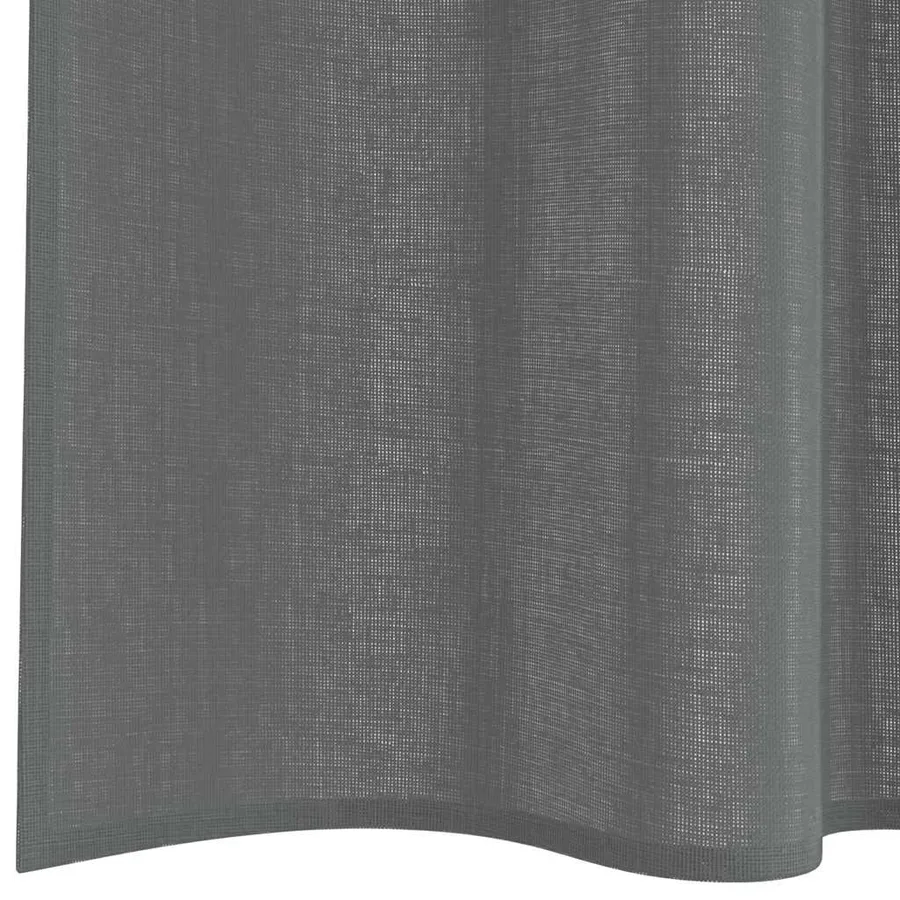 Rideaux en voile à œillets 2 pcs gris foncé - 6