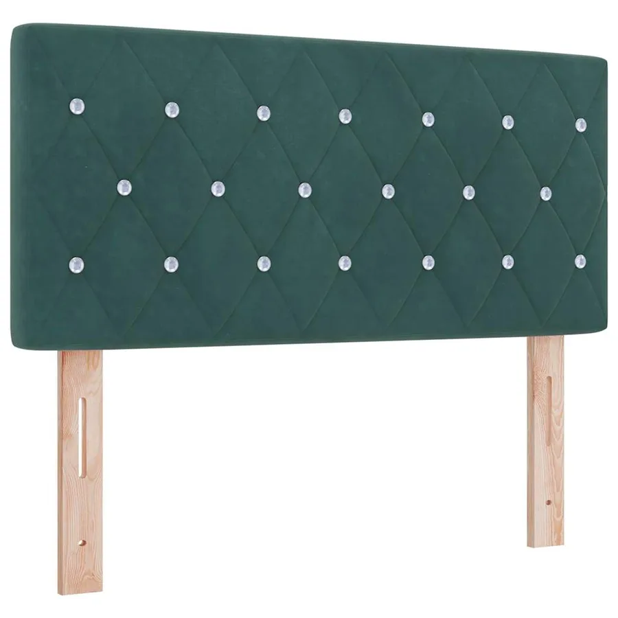 Tête de lit Vert foncé 90 cm Velours - 2