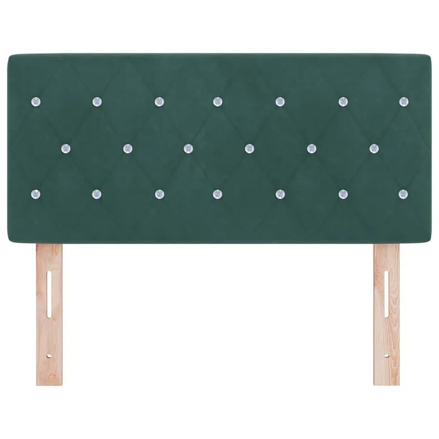 Tête de lit Vert foncé 90 cm Velours - 4