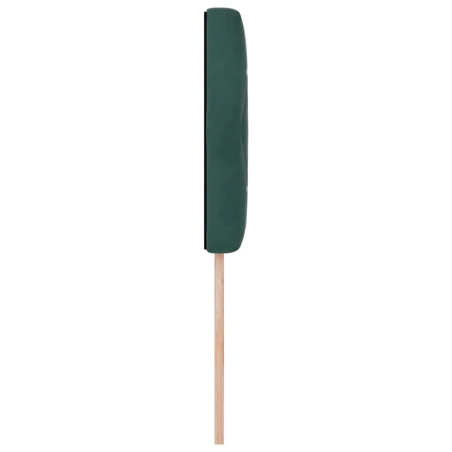 Tête de lit Vert foncé 90 cm Velours - 5