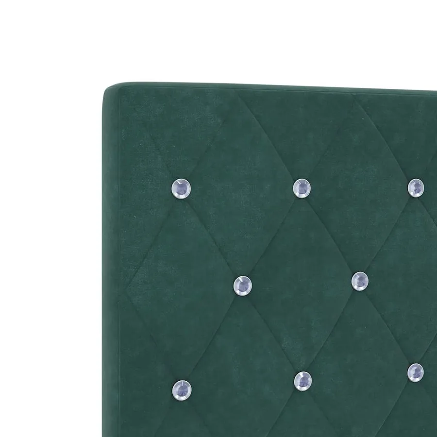 Tête de lit Vert foncé 90 cm Velours - 7