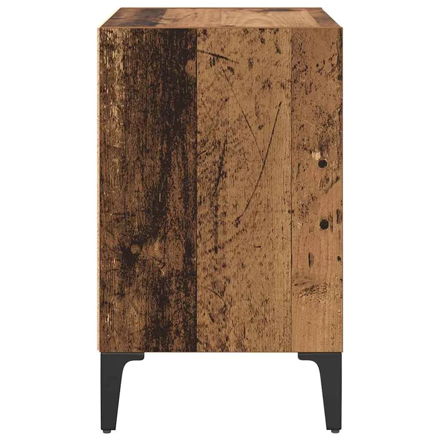 Cabinet de chevet Bois ancien 40 x 30 x 50 cm Bois d'ingénierie - 6