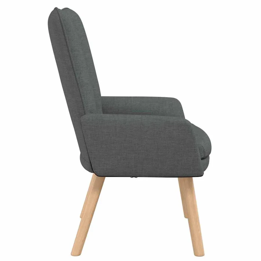 fauteuil Gris foncé 63 x 67 x 94 cm Tissu et contreplaqué - 5