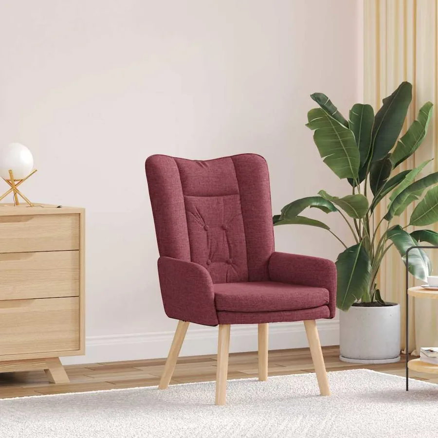 fauteuil Bordeaux 63 x 67 x 94 cm Tissu et contreplaqué