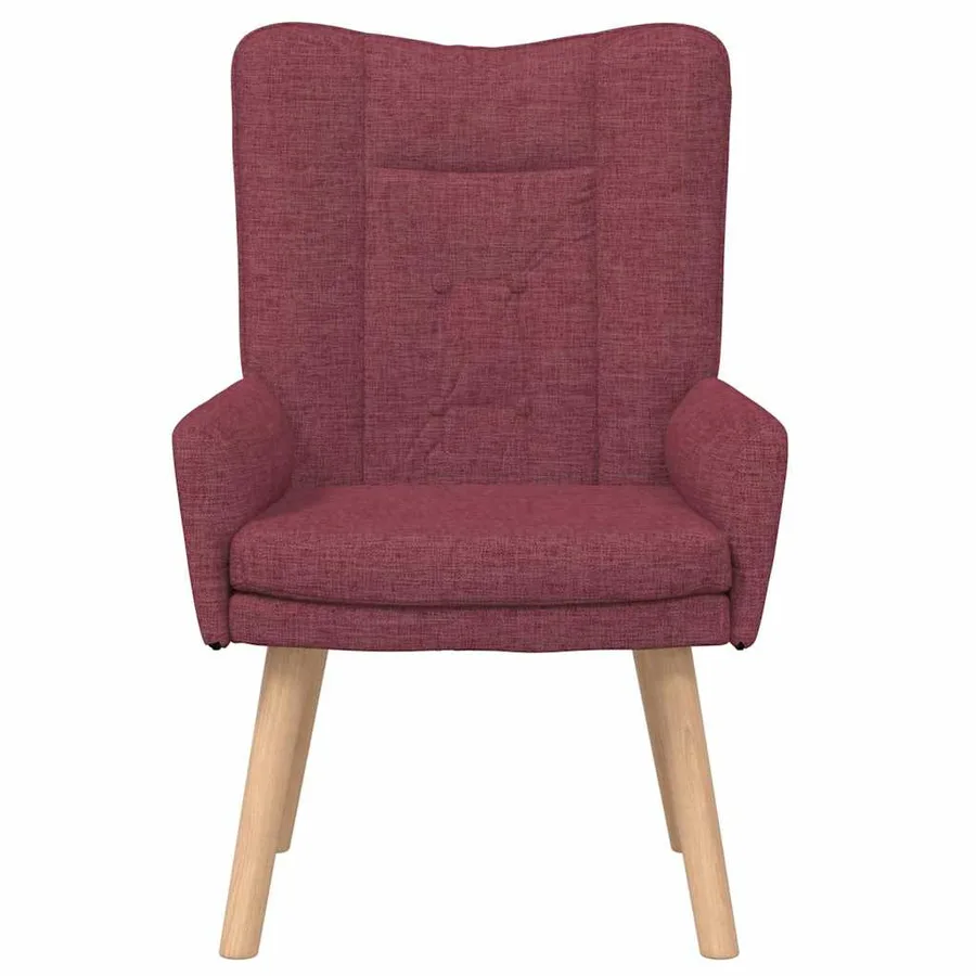 fauteuil Bordeaux 63 x 67 x 94 cm Tissu et contreplaqué - 4