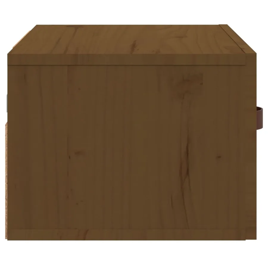 Table de chevet murale Marron miel 40x29,5x22 cm - 6
