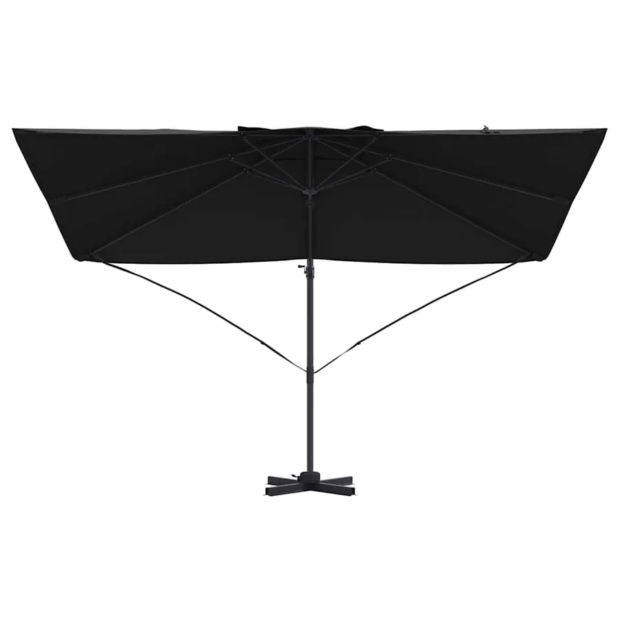 Parasol Noir 351 x 250 x 260 cm Polyester et Aluminium - 5