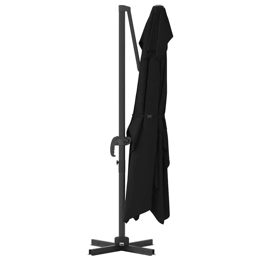 Parasol Noir 351 x 250 x 260 cm Polyester et Aluminium - 7