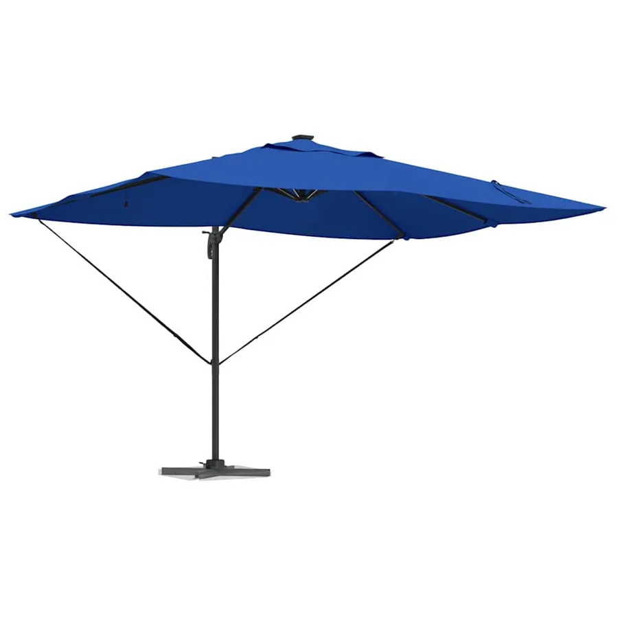 Parasol 352 x 251 x 265 cm Polyester et Aluminium Azur - 3