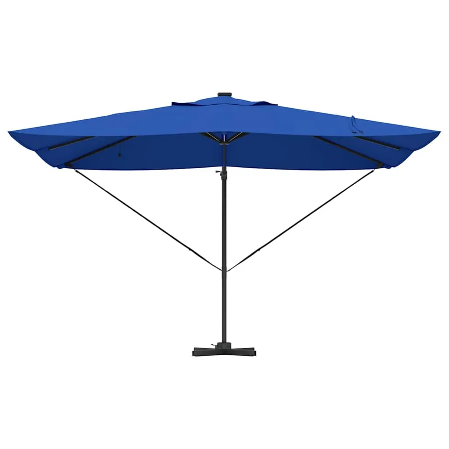 Parasol 352 x 251 x 265 cm Polyester et Aluminium Azur - 6