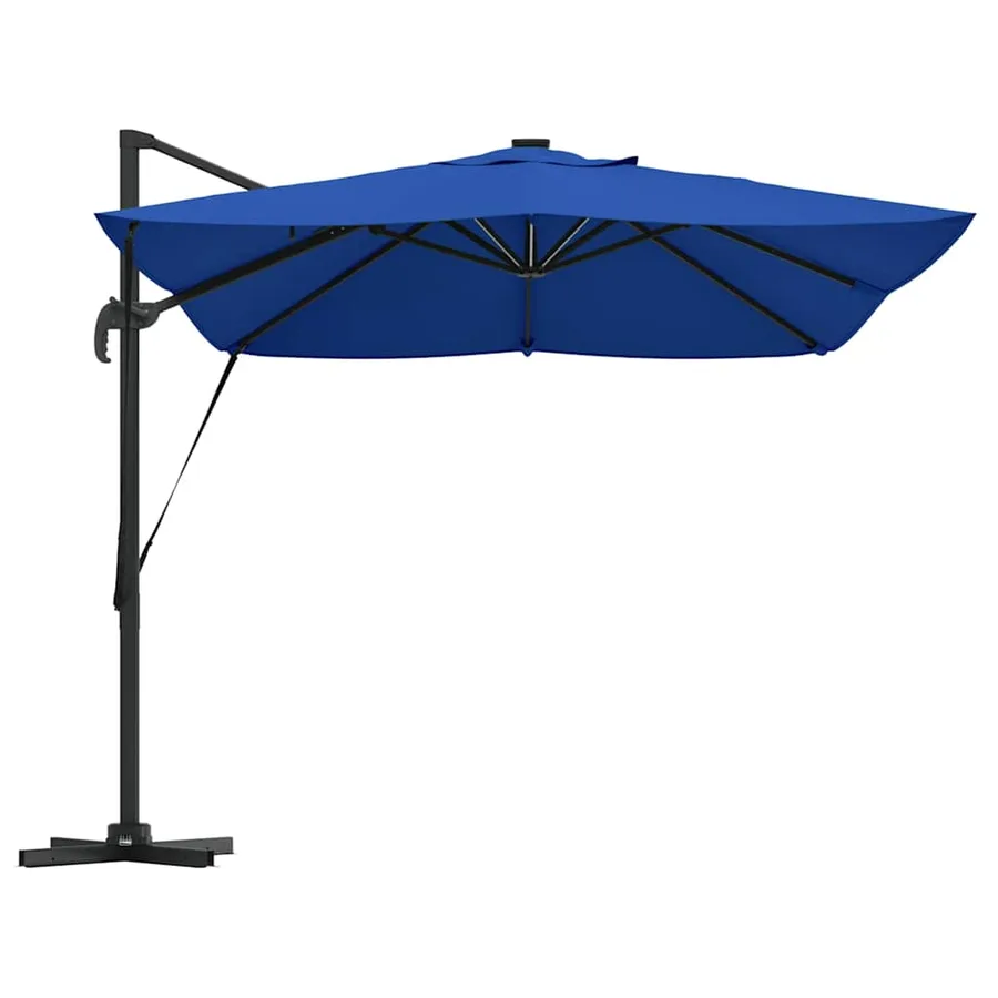 Parasol 352 x 251 x 265 cm Polyester et Aluminium Azur - 7