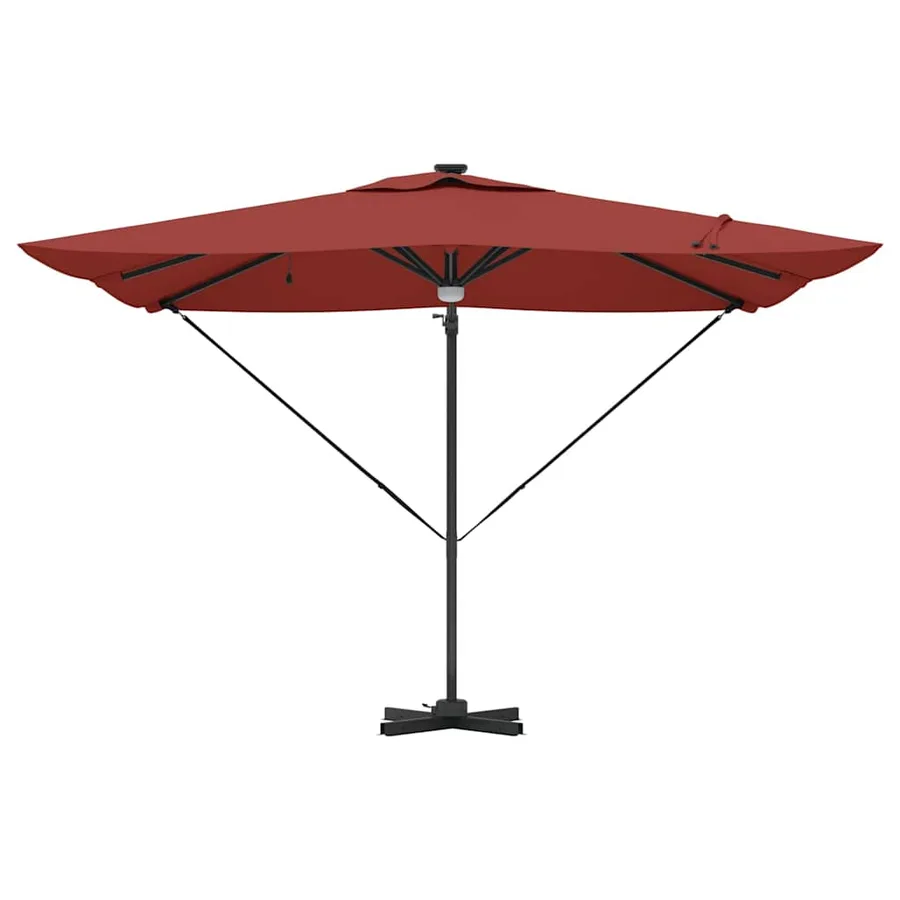 Parasol Roma Rouge 286 x 284 x 270 cm Aluminium et polyester - 6