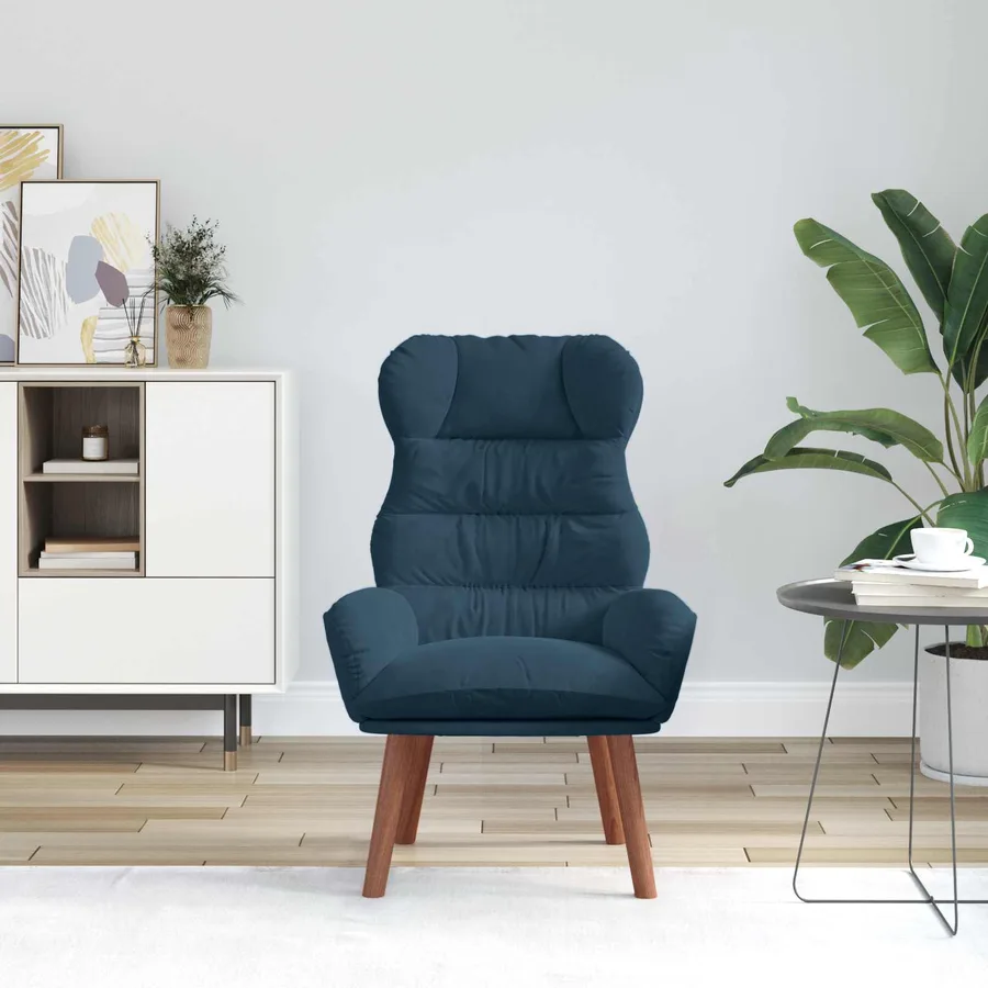 fauteuil Bleu 69 x 74 x 93 cm Velours - 3