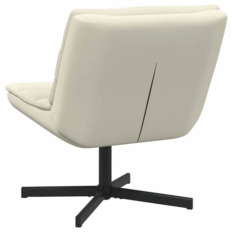 Chaise pivotante Crème 63 x 75 x 76 cm Simili cuir - 6
