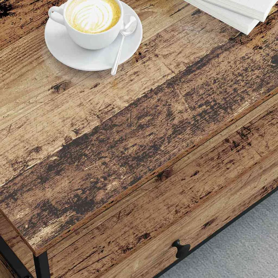 Table basse Bois ancien 100 x 51 x 45 cm Bois d'ingénierie - 4