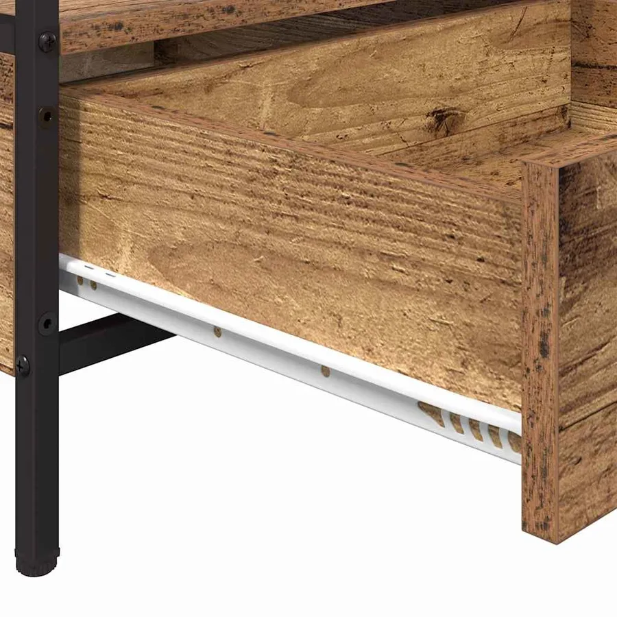 Table basse Bois ancien 100 x 51 x 45 cm Bois d'ingénierie - 8