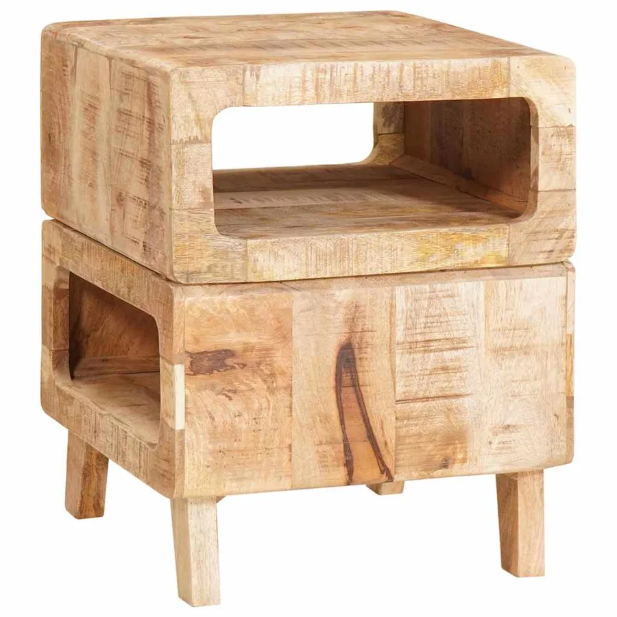 Table d'appoint Marron 40 x 40 x 49 cm Bois de mangue massif - 2