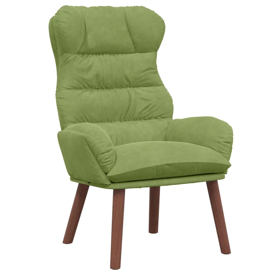 fauteuil Vert clair 69 x 74 x 93 cm Velours - 2