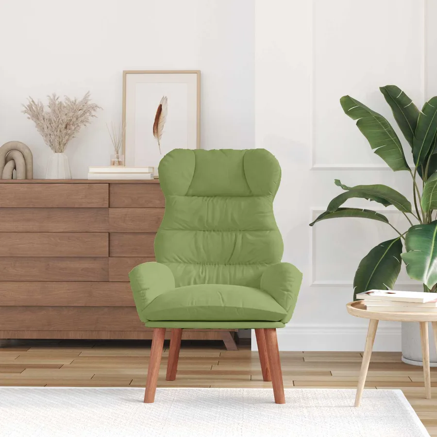fauteuil Vert clair 69 x 74 x 93 cm Velours - 3