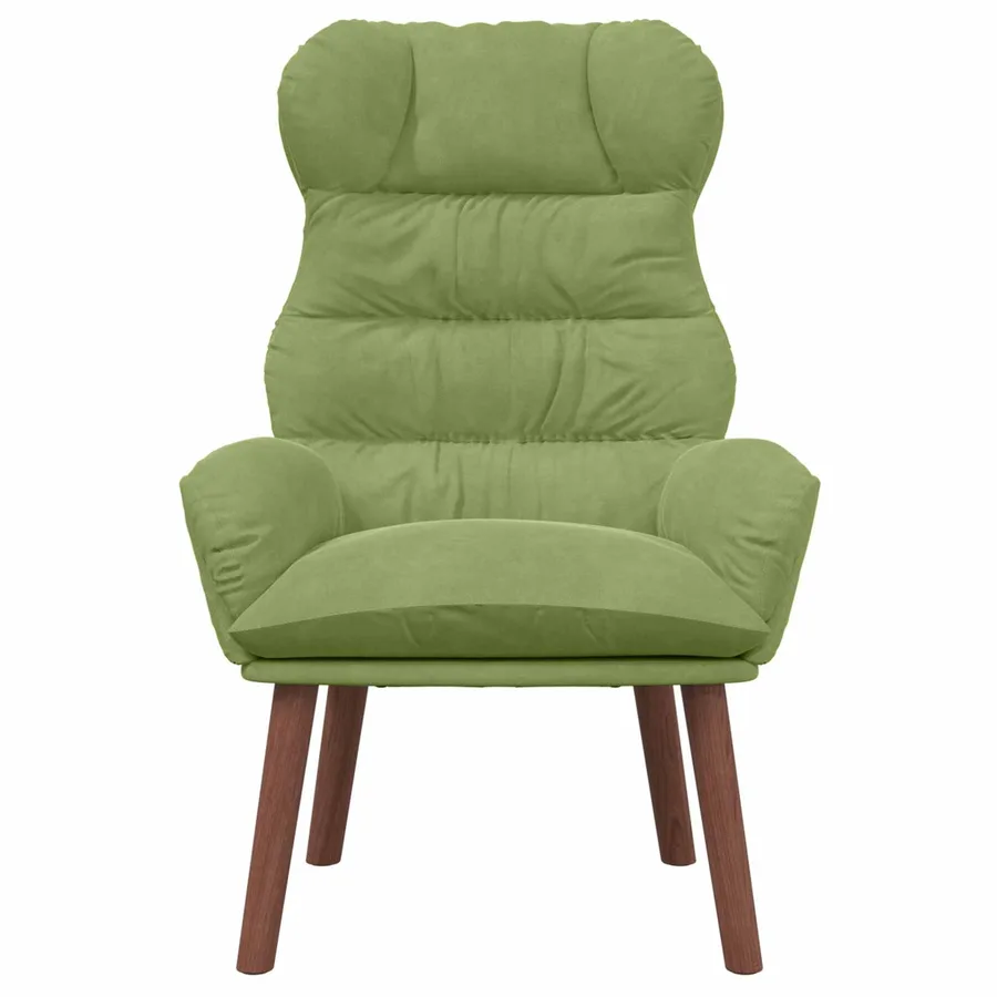 fauteuil Vert clair 69 x 74 x 93 cm Velours - 4