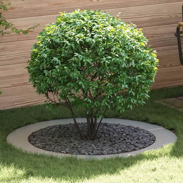 adapté pour anneau d'arbre plat Argent Ø90/120 cm