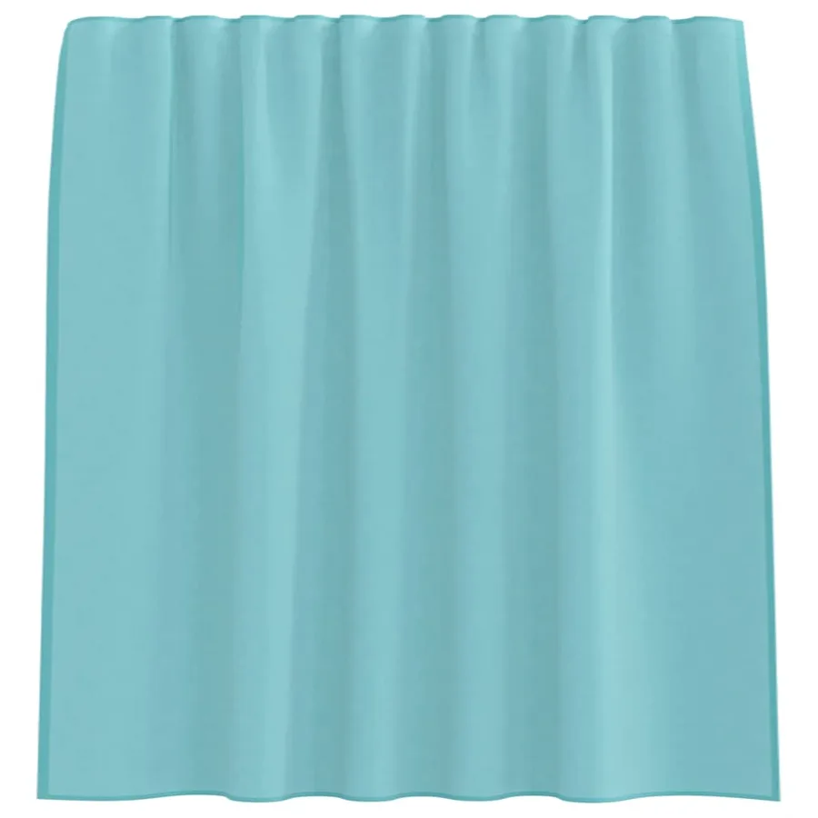 Rideaux en voile avec passe-tringles 2 pcs turquoise - 4