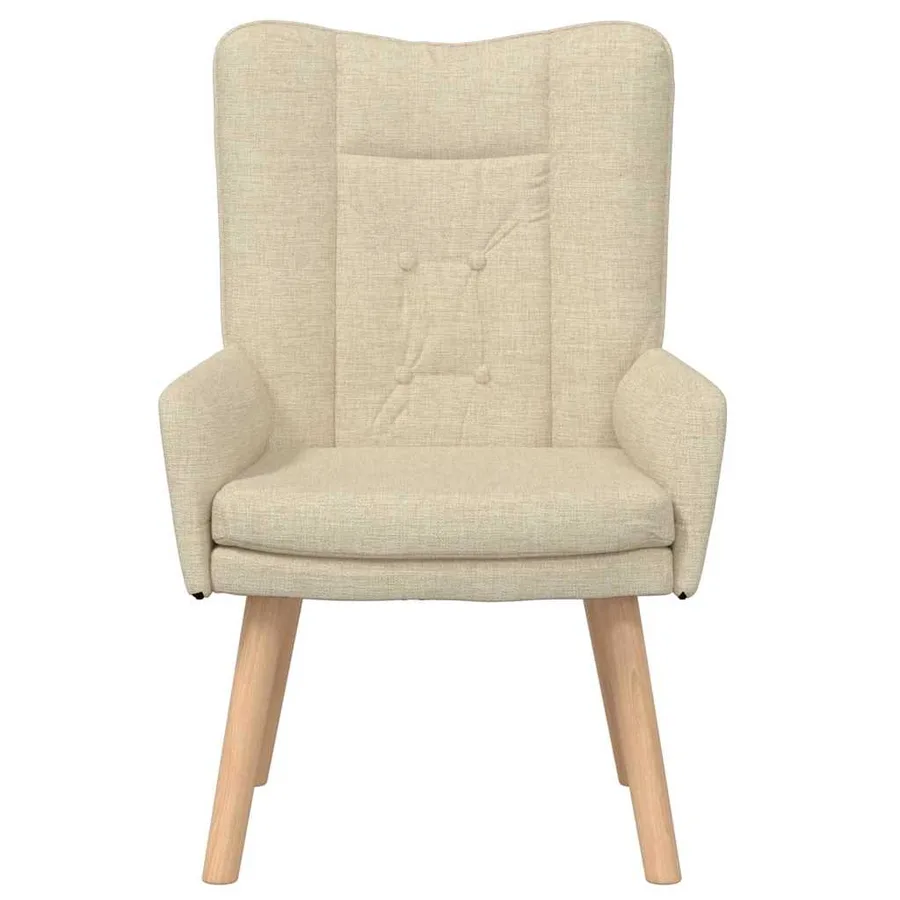 fauteuil Crème 63 x 67 x 94 cm Tissu et contreplaqué - 4