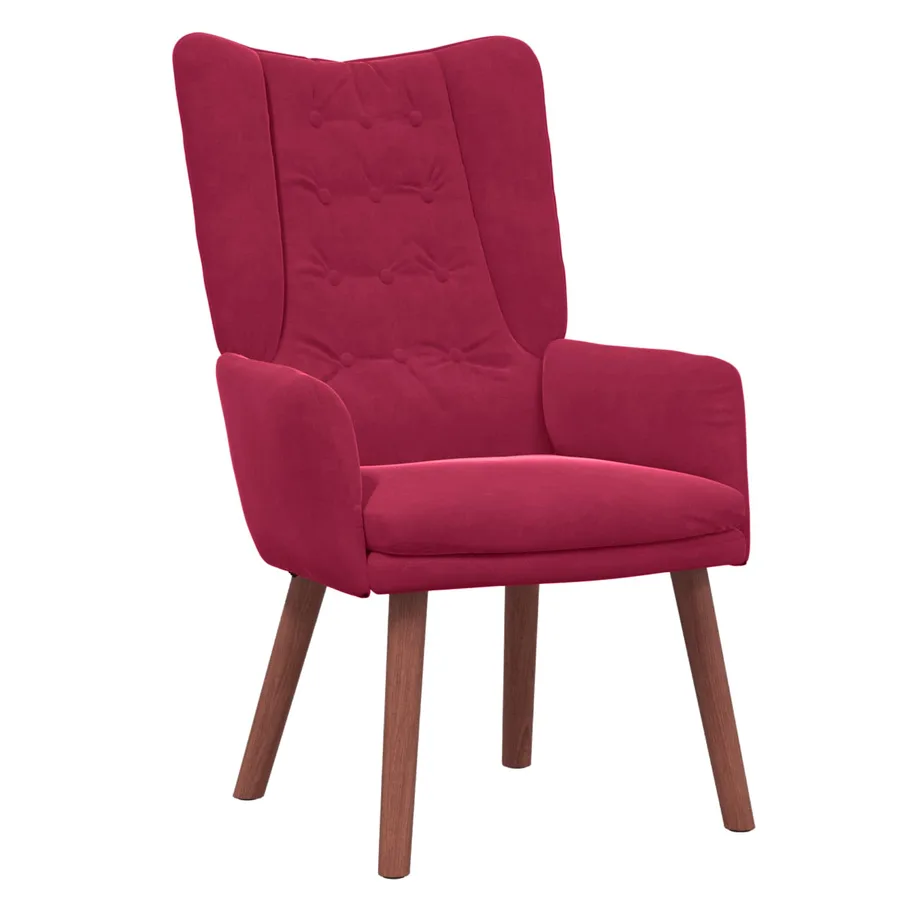 fauteuil Bordeaux 63 x 67 x 94 cm Velours - 2