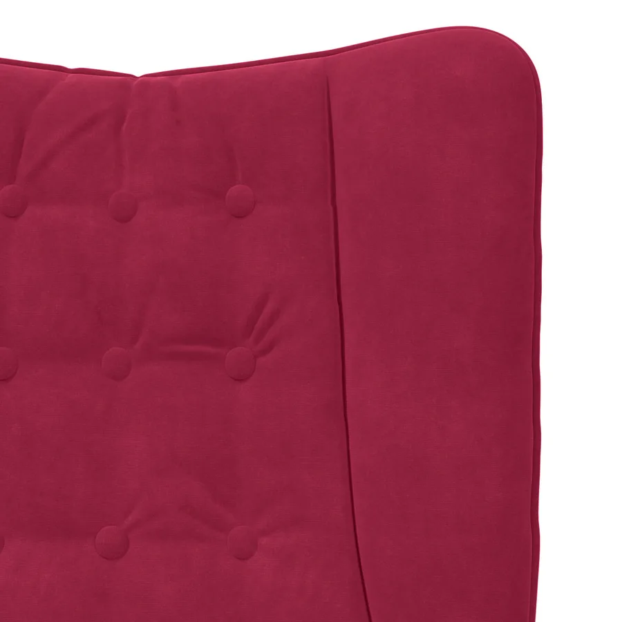 fauteuil Bordeaux 63 x 67 x 94 cm Velours - 7