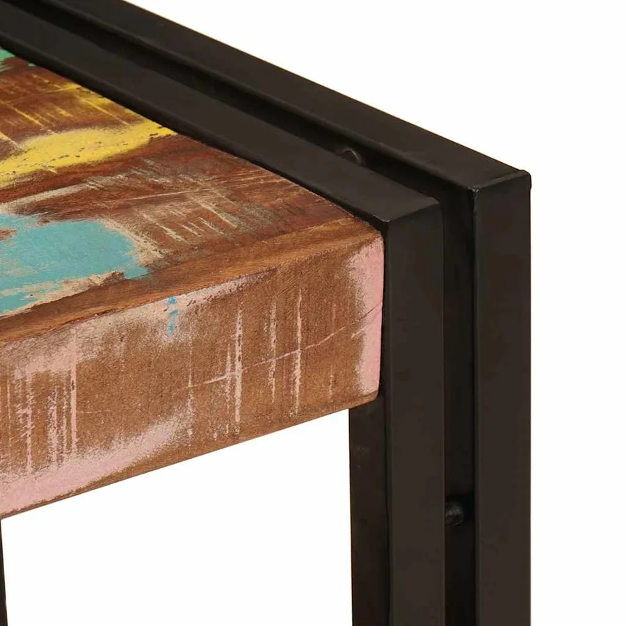 Armoire de coiffeuse Multicolore Bois Recyclé Solide - 10