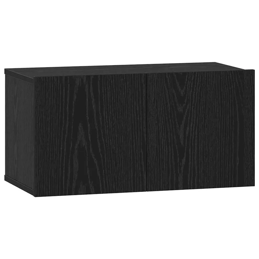 Ensemble meuble TV avec tiroir Chêne noir Bois d'ingénierie - 5
