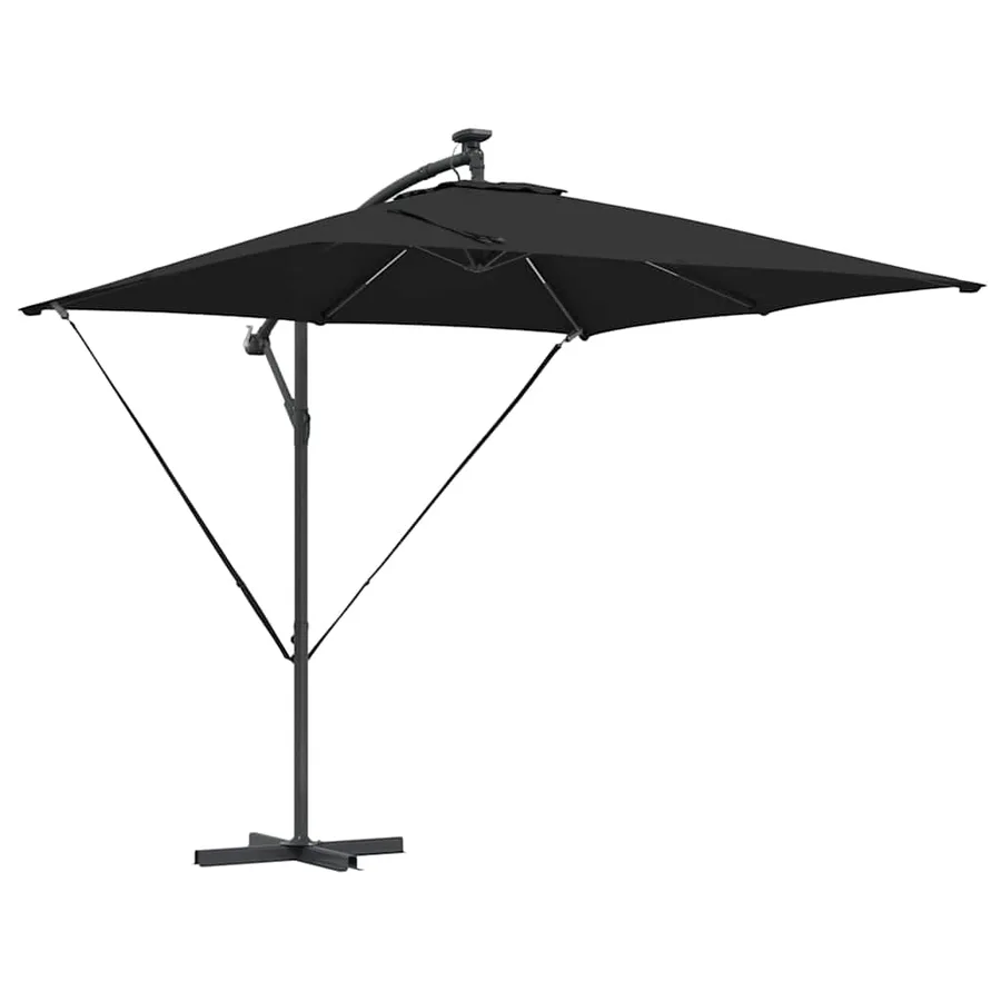 Parasol Noir 249 x 249 x 250 cm Polyester et Aluminium - 2