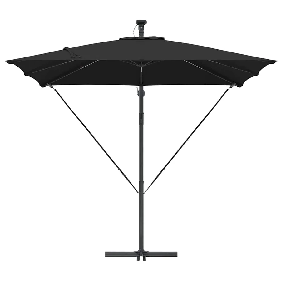 Parasol Noir 249 x 249 x 250 cm Polyester et Aluminium - 6