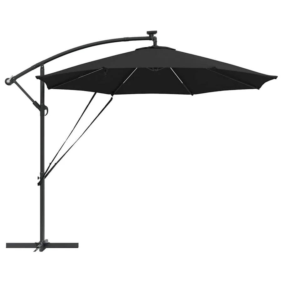 Parasol 294 x 294 x 248 cm Polyester et Aluminium Noir - 7