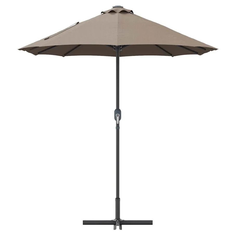 Parasol de jardin Taupe 370 x 197 x 239 cm - 6