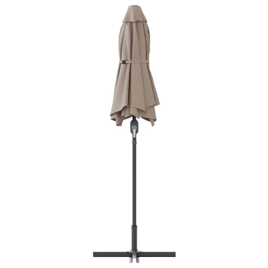 Parasol de jardin Taupe 370 x 197 x 239 cm - 7